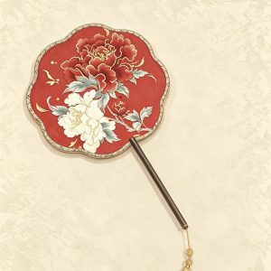 double sided embroidery fan