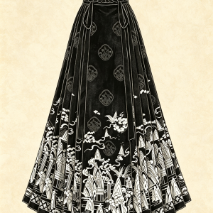 ink crane wrap mamianqun